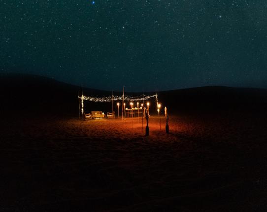 Sustainable tourism in the UAE’s desert landscape.