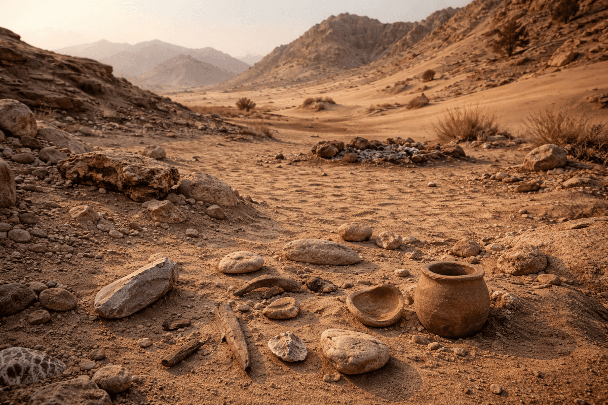 Fossil discovery walk Mleiha Sharjah